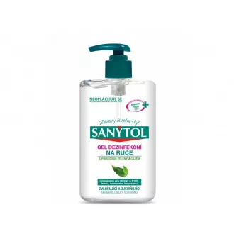 Dezinfekcia rúk gél Sanytol zelený čaj 250ml Dezinfekcia rúk gél Sanytol zelený čaj 250ml