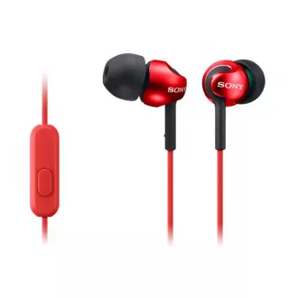 SONY stereo slúchadlá MDR-EX110AP, červená
