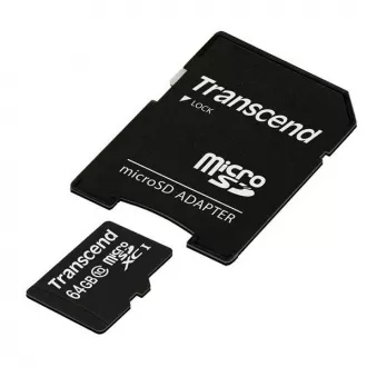TRANSCEND MicroSDXC karta 64GB Class 10, UHS-I (45MB/s)