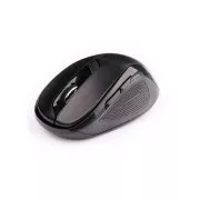 C-TECH myš WLM-02, čierna, bezdrôtová, 1600DPI, 6 tlačidiel, USB nano receiver