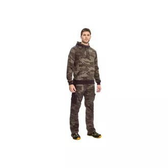 CRAMBE mikina s kapucňou camouflage L