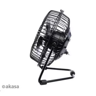 AKASA stolný ventilátor 4", 150 x 160 x 85mm, napájanie z USB portu, hliníkové lopatky