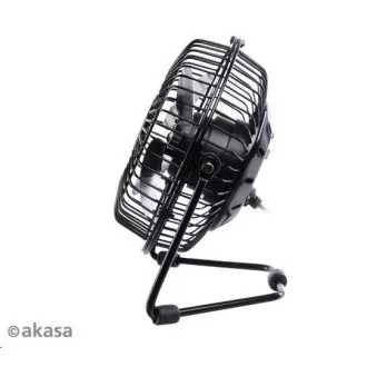 AKASA stolný ventilátor 4", 150 x 160 x 85mm, napájanie z USB portu, hliníkové lopatky AKASA stolný ventilátor 4", 150 x 160 x 85mm, napájanie z USB portu, hliníkové lopatky