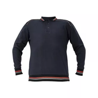 KNOXFIELD polo mikina antracit/žltá M