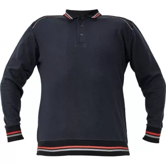 KNOXFIELD polo mikina antracit/žltá L