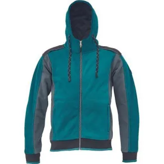 DAYBORO mikina s kapucňou petrolejová 4XL