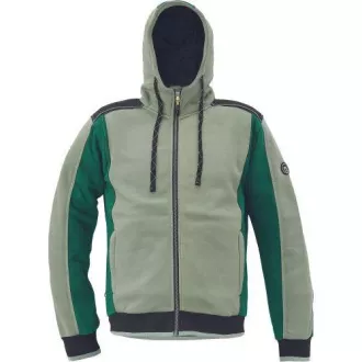 DAYBORO mikina s kapucňou mech.zelená 4XL