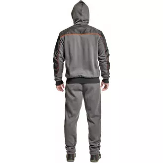 CREMORNE mikina s kapucňou šedá 3XL