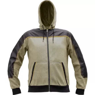 CREMORNE mikina s kapucňou šedá 3XL