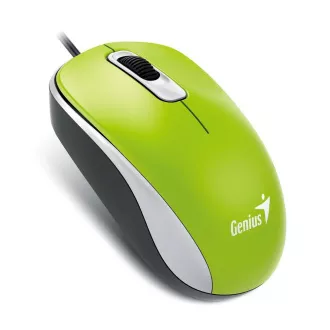 GENIUS myš DX-110, drôtová, 1000 dpi, USB, zelená