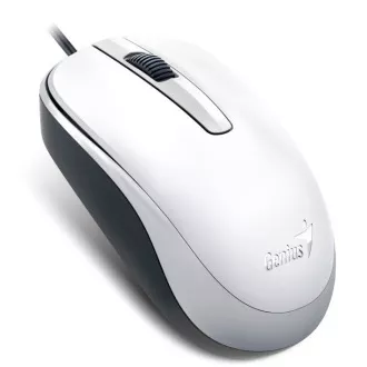 GENIUS myš DX-120, drôtová, 1200 dpi, USB, biela