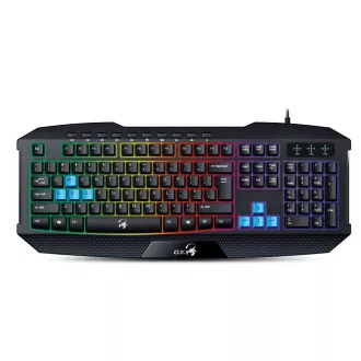 GENIUS klávesnica GX GAMING K-215 / herná, drôtová, podsvietená/ USB/ čierna/ CZ+SK layout GENIUS klávesnica GX GAMING K-215 / herná, drôtová, podsvietená/ USB/ čierna/ CZ+SK layout