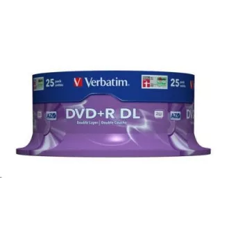VERBATIM DVD+R(25-pack) Double layer/8x/8.5GB/spindle VERBATIM DVD+R(25-pack) Double layer/8x/8.5GB/spindle