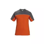 DESMAN tričko šedá/oranžová S