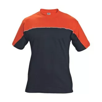 EMERTON tričko pánske čierna/oranžová 3XL