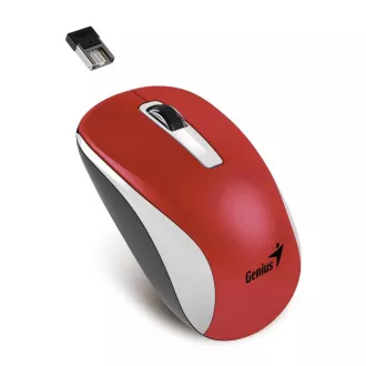 GENIUS myš NX-7010 WhiteRed Metallic/ 1200 dpi/ Blue-Eye senzor/ bezdrôtová/ červená GENIUS myš NX-7010 WhiteRed Metallic/ 1200 dpi/ Blue-Eye senzor/ bezdrôtová/ červená