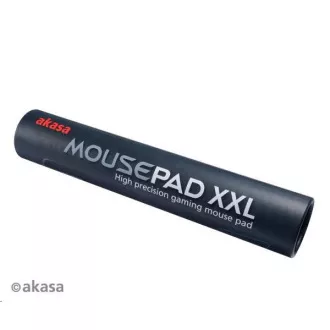 AKASA podložka pod myš Venom Black XXL, hrúbka 3mm, prírodná guma, odolná proti špine a prachu, čierna