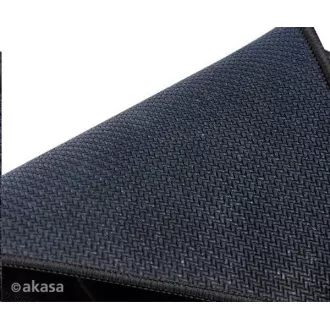 AKASA podložka pod myš Venom Black, hrúbka 3mm, prírodná guma, odolná proti špine a prachu, čierna