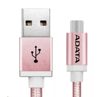 ADATA Micro USB kábel - USB A 2.0, 100cm, ružový