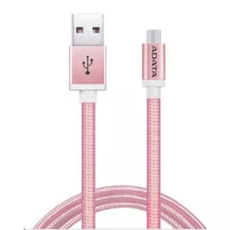 ADATA Micro USB kábel - USB A 2.0, 100cm, ružový