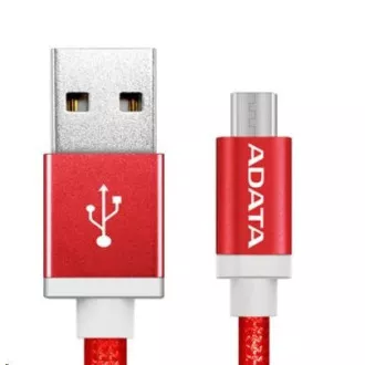 ADATA Micro USB kábel - USB A 2.0, 100cm, červený