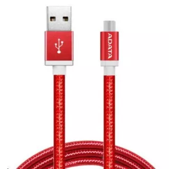 ADATA Micro USB kábel - USB A 2.0, 100cm, červený