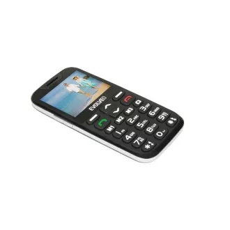 EVOLVEO EasyPhone XD, mobilný telefón pre seniorov s nabíjacím stojanom (čierna farba)