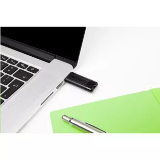 VERBATIM Flash Disk 64GB PinStripe USB 3.0, čierna