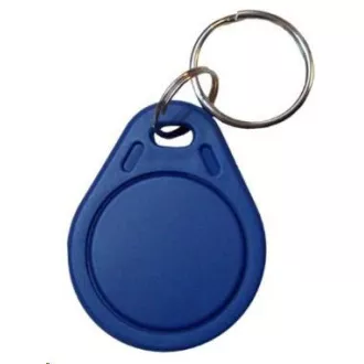 Elatec RFID Unique čip, prívesok na kľúče, 125 kHz, modrý, Standard Temic/ISO11784/785
