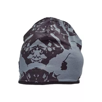 KIRWEE čiapka pletená čierna/sivá XL/XXL