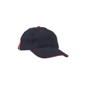 KNOXFIELD baseball čiapka čierna / červená KNOXFIELD baseball čiapka čierna / červená