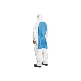 CHEMSAFE COOL overal biela/modrá XXL