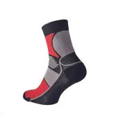 KNOXFIELD BASIC ponožky čierna/červená 41/42