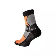 KNOXFIELD BASIC ponožky čierna/oran 41/42