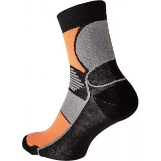KNOXFIELD BASIC ponožky čierna/oran 45/46