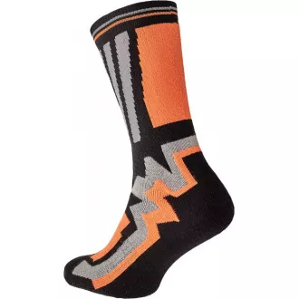 KNOXFIELD LONG ponožky čierna/oranž 39/40