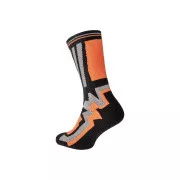 KNOXFIELD LONG ponožky čierna/oranž 45/46
