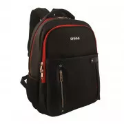 CRONO batoh na notebook Dakota15, 6", čierny/červený