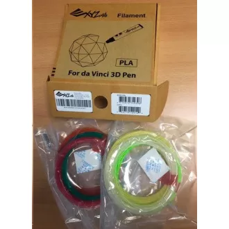 XYZ tlačová struna pre 3D pero, PLA (box 12Mx6 kusov rôzne farby)