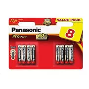 PANASONIC Alkalické batérie Pro Power LR03PPG/8BW AAA 1, 5V (Blister 8ks)