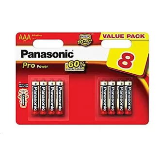 PANASONIC Alkalické batérie Pro Power LR03PPG/8BW AAA 1, 5V (Blister 8ks) PANASONIC Alkalické batérie Pro Power LR03PPG/8BW AAA 1, 5V (Blister 8ks)