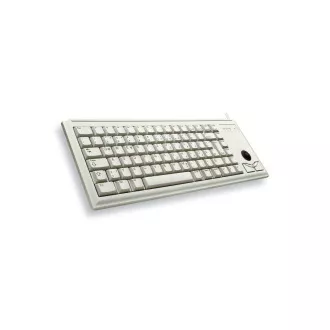CHERRY klávesnica G84-4400, trackball, ultraľahká, USB, EU, šedá