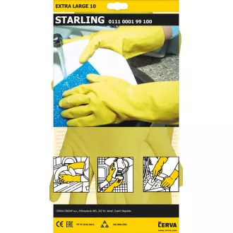 STARLING rukavice latexové - L