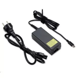 ACER 45W_USB Type C Adapter, Black - pre zariadenia s USB C, EU POWER CORD (RETAIL PACK)