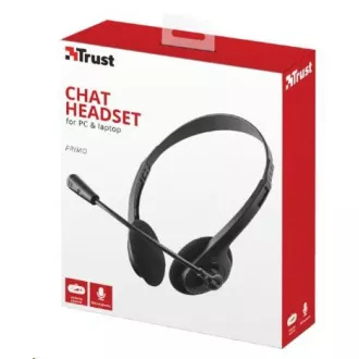 TRUST slúchadlá s mikrofónom Primo Chat Headset, pre PC/laptop