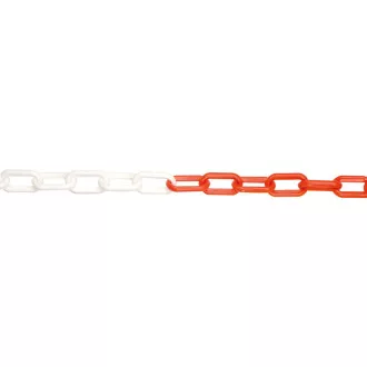 JSP Reťaz plast 6mm/25m červená/biela