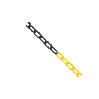 JSP Reťaz plast 6mm/25m čierna/žltá