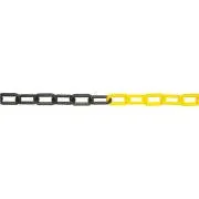 JSP Reťaz plast 6mm/25m čierna/žltá