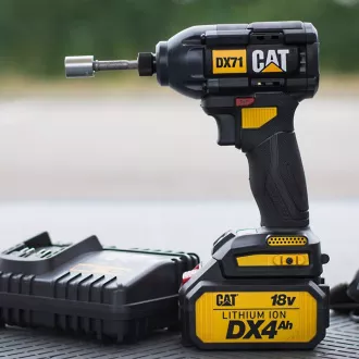 Caterpillar Bezuhlíková sada 2v1, príklepová vŕtačka a príklepový skrutkovač,