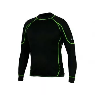 Pánske funkčné tričko REWARD, dl. rukáv, čierno-zelené, vel. XL